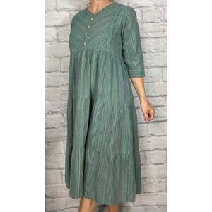 Boho cotton midi dress